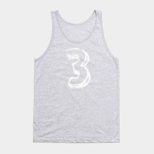 3 Fun Font - Distressed Tank Top